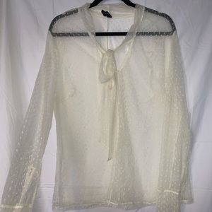 Delicate see through blouse